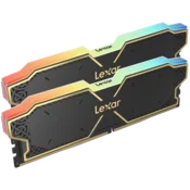 Lexar 32GB komplet (2x16GB) THOR DDR5 6000 CL38 1.3V memorija s hladnjakom i RGB osvjetljenjem, crna boja, dvostruki paket LD5U16G60C38BG-RGD