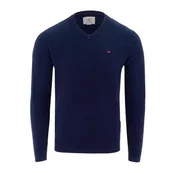 shumee Moški mornarsko moder pulover z V-izrezom Lee Cooper, velikost XL