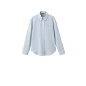 MANGO Bluza CUACKCUA svetlo modra / siva
