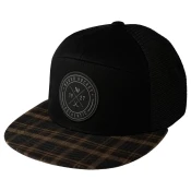 Moška kapa s ščitnikom Bauer Flannel Snapback Black