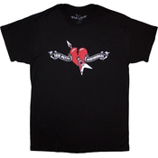 Tom Petty & The Heartbreakers Majica Heart Logo Unisex Black 2XL