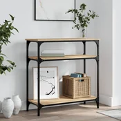 Konzolni stol boja hrasta sonome 75x29x75 cm konstruirano drvo