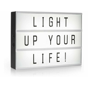 SMARTWARES stenska baterijska LED tabla z napisom bela 42cm