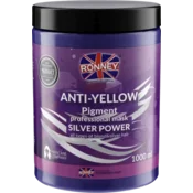 Profesionalna Silver Maska za kosu – Anti-Yellow Pigment – Ronney – 1000ml