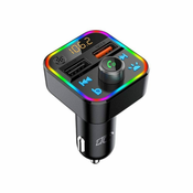 LTC Bluetooth FM oddajnik/transmitter RGB za prostoročno telefoniranje