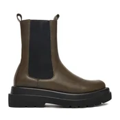Gležnjarji Chelsea DeeZee 7223-1-OLIVE Zelena