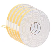 Vidaxl Samolepilni pena trak 5 szt. Bela 20mm x 10m CR pena