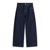 Bershka Kavbojke temno modra
