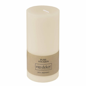 Krem-bela sveča Eco candles by Ego, čas gorenja 50 h