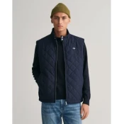 Gant za moške. 7006341 Windcheater prešita jopica Windcheater navy (5XL), Priložnostno, Poliester, Brez rokavov / naramnice, Morna