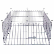 Ograda Dog Park Black Lux 8 delov, L - 61x91 cm