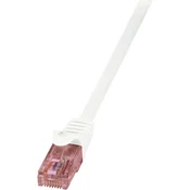 LogiLink RJ45 omrežni kabel CAT 6U S /FTP [1x RJ45 konektor - 1x RJ45 konektor] 0,50 m bela LogiLi