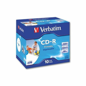 CD-R Verbatim Printable, standardna škatla 10 kosov