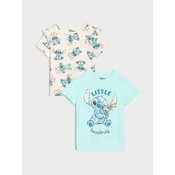 Sinsay - Komplet od 2 majice kratkih rukava Stitch - bledoplavo