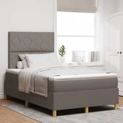 vidaXL vidaXL Postelja z vzmetnico z vzmetnico Taupe 120 x 190 cm blago, (5000125829)