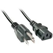 LINDY LINDY tok priključni kabel [1x ameriški moški konektor - 1x ženski konektor IEC C13\, 10 A] 2.00 m črna, (20414686)
