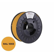 C-Tech PREMIUM LINE tiskalna vrvica (filament), PLA, signalno rumena, RAL1003, 1,75mm, 1kg