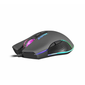 FURY SCRAPPER, Gaming Optical Mouse 500-6400 DPI, RGB LED, 7 Buttons, USB, Black, Cable 1,6 m