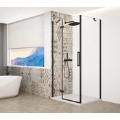 TRINITY BLACK kvadratni zaslon 900x900 mm, prozorno steklo, levo - 90x90 cm - Gelco - TRINITY - 36 - Kvadratne tuš kabine - 900 - 2000 - 900 - 8 - 14