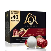 LOR L´OR Barista Nespresso aluminijaste kavne kapsule 40 kos