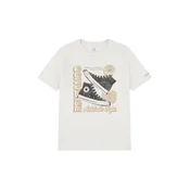 CONVERSE Majica svetlo bež/rjava/črna