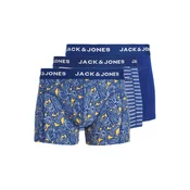 JACK & JONES Boksarice JACKEVIN temno modra / zlato-rumena / bela