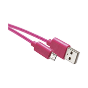 USB kabel USB 2.0 A priključek/USB B mikro priključek roza