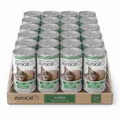 EuroCat Vlažna hrana za macke, Divljac, 415g, 24 komada