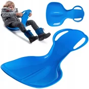 KADAX Otroške sani v obliki jabolka, plastični tobogan za sneg, dimenzije 61 x 39 x 25 cm