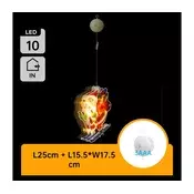 Aigostar - LED božicna dekoracija LED/3xAAA Deda Mraz na skijama 23cm