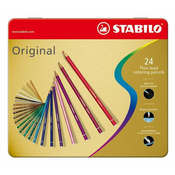 Olovke u boji Stabilo Arty - Original, 24 boje, metalna kutija
