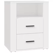 Nocni ormaric bijeli 50 x 36 x 60 cm od konstruiranog drva