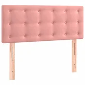 Vidaxl Posteljno vzglavje roza 80x5x78/88 cm žamet