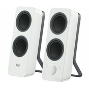 Logitech Z207, 2.0, 5 Watts RMS/10 Watts Peak power, Bluetooth, white