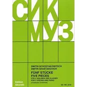 SCHOSTAKOWITSCH:FUNF(5) STUCKE 2 VL + PIANO