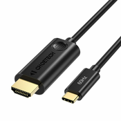Choetech CH0019 kabel USB-C/HDMI M/M 4K 1.8m, črna