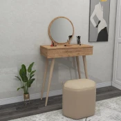 Hanah Home Sto za šminkanje 72x129,2x35cm Bež