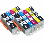 toner123 Komplet Canon 2×PGI-570PGBK XL + 8×CLI-571 XL (BK,C,M,Y) / PGI570 + CLI571 / Pixma MG5750 - MG5753, MG6850 - MG6853, MG7750 - MG7753, TS5050, TS6050, TS8050, TS9050 kompatibilne kartuše (10)