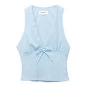Pull&Bear Top nebeško modra
