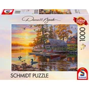 Schmidt Puzzle Ladjedelnica s kanuji 1000 kosov