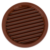 HACO Prezračevalna rešetka Circular ventilation grille with VM mesh, ? 140 mm, brown 0404