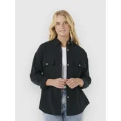 Rip Curl Oceanic Textured Shacket Shirt washed black
