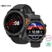 FOREVER Pametna ura FOREVER FOCUS SW-900, GPS, 1.43 AMOLED, BT, Android + iOS, črna (Midnight Black), (5000351400)