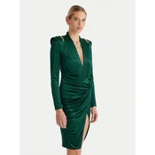 Babylon Cocktail obleka MF204C Zelena Slim Fit