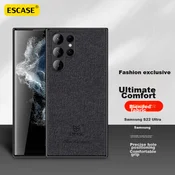 Escase Maska za mobilni telefon Samsung Galaxy S22 Ultra, Crna
