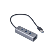 USB 3.0 Metal passive HUB 4 port without power adapter crno