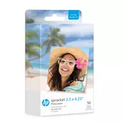 HP Sprocket Zink foto papir, 3,5 x 4,25 inča, 50 listova