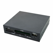 LogiLink Cardreader 3,5“ USB 2.0 All-in-1+USB - card reader - USB 2.0