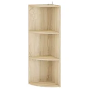 Vidaxl Kotna polica 3 ravni 41,5 x 41,5 x 107,5 cm Inženirski les