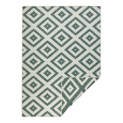 Zelena in kremasta zunanja preproga NORTHRUGS Malta, 200 x 290 cm